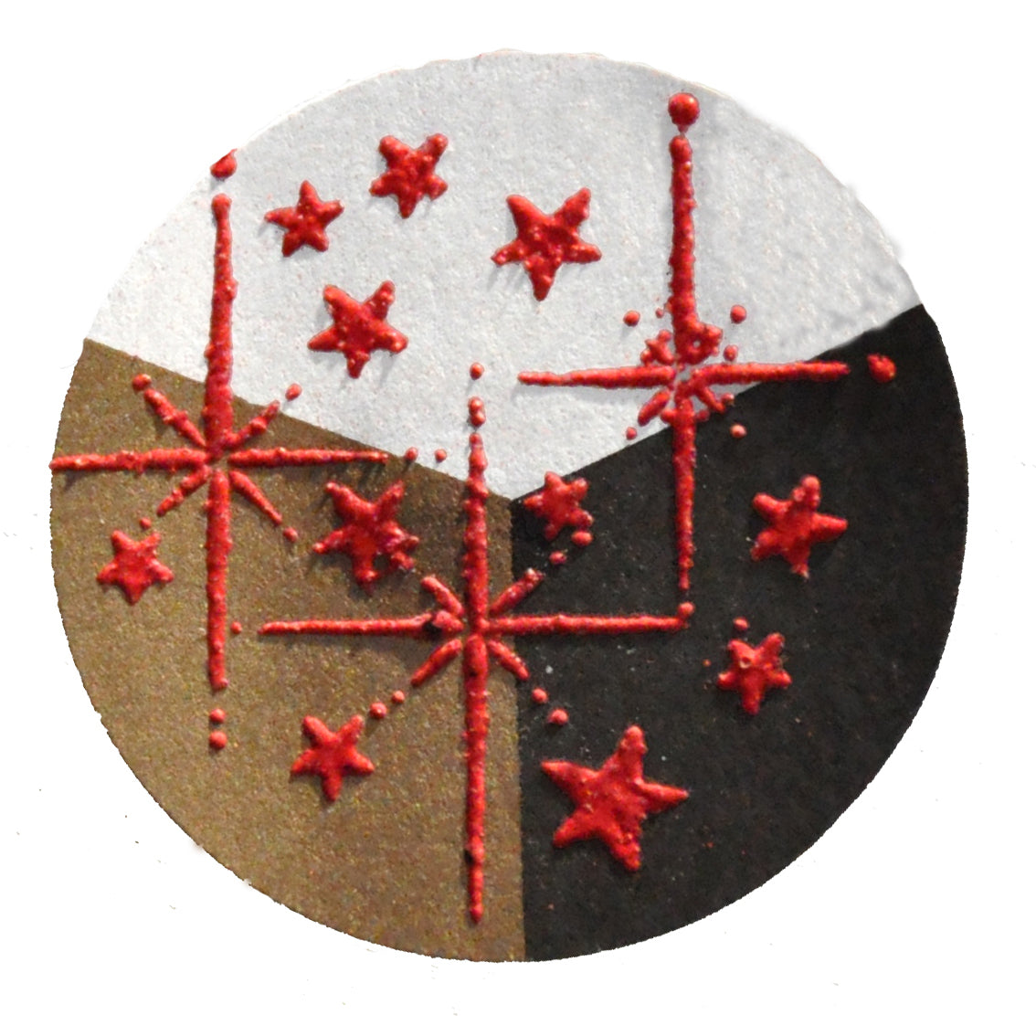 65434 - Embossing Schmelz-Pulver - 10 Gramm - Rot + Flitter Perlmutt -