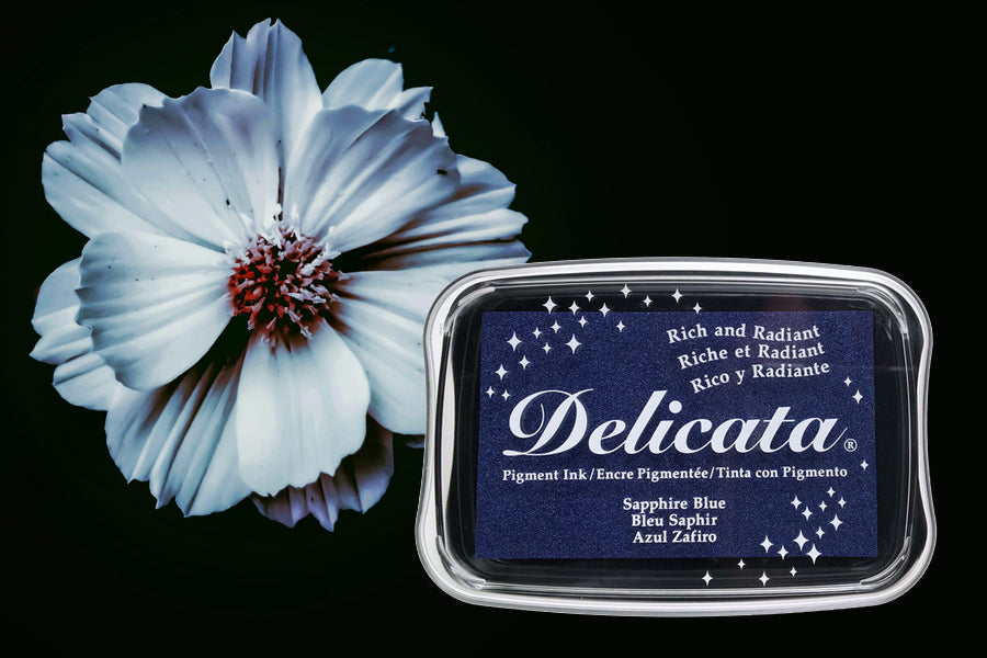 Delicata - Sapphire Blue - Metallik-Stempelkissen