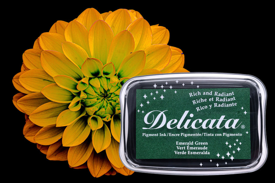 Delicata - Emerald Green - Metallik-Stempelkissen
