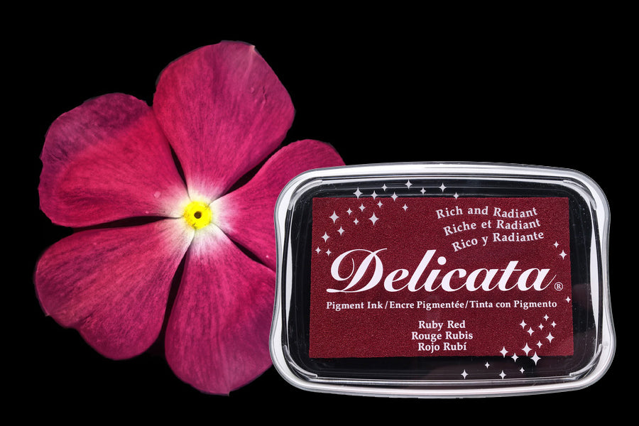 Delicata - Ruby Red - Metallik-Stempelkissen