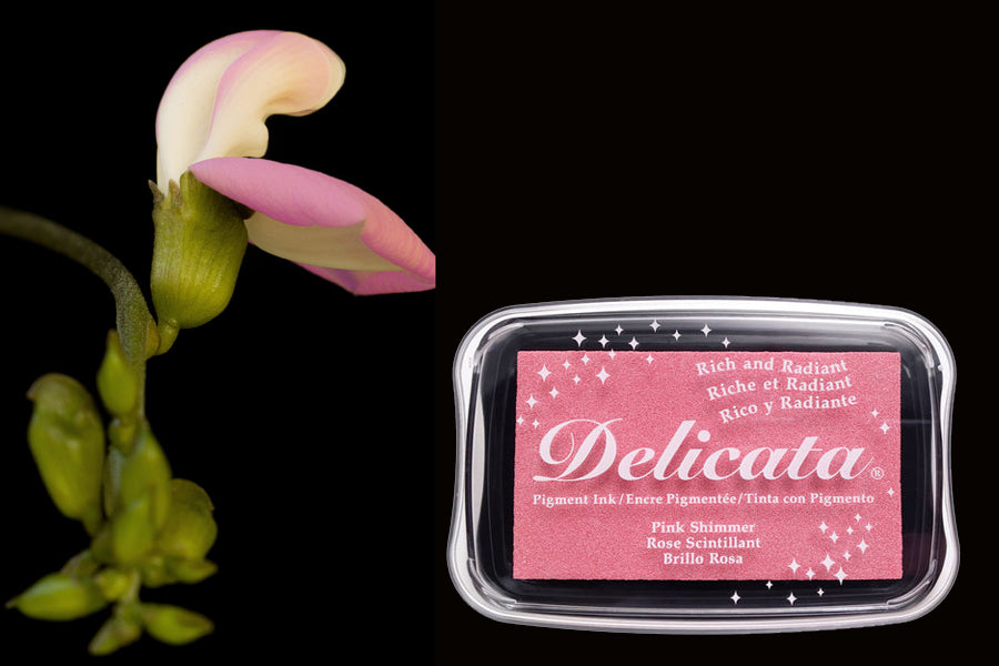 Delicata - Pink Shimmer - Metallik-Stempelkissen