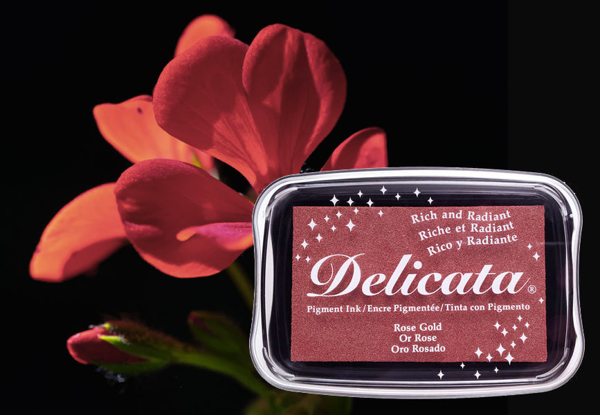 Delicata - Rose Gold - Metallik-Stempelkissen