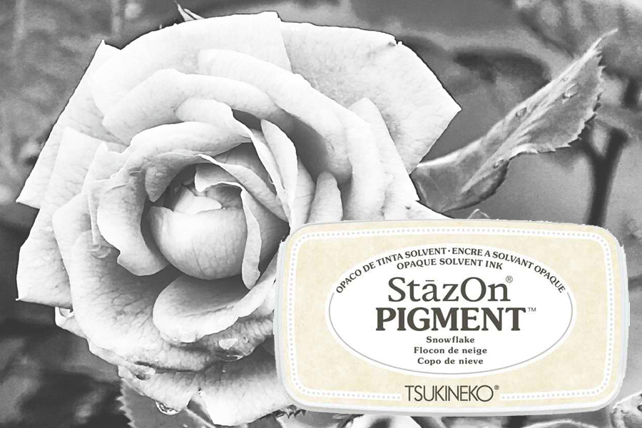 StazOn Pigment - Snowflake - St.Kissen f. Glas, Kunststoff, Metall