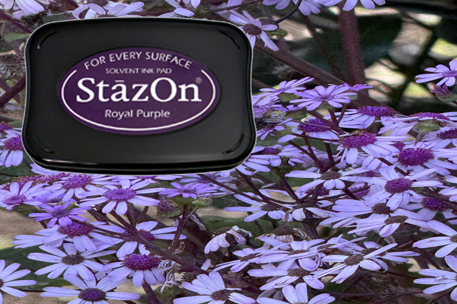 StazOn - Royal Purple - St.Kissen f. Glas, Kunststoff, Metall - 65x95mm