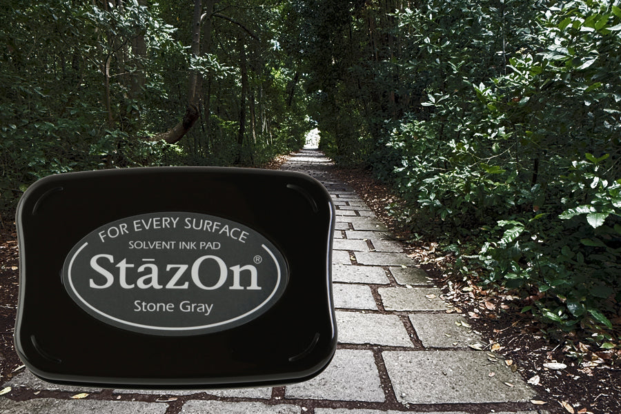 StazOn - Stone Gray - St.Kissen f. Glas, Kunststoff, Metall - 65x95mm