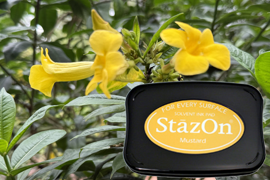StazOn - Mustard - St.Kissen f. Glas, Kunststoff, Metall - 65x95mm