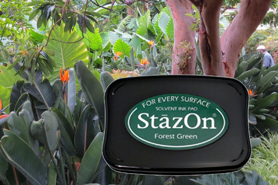 StazOn - Forest Green - St.Kissen f. Glas, Kunststoff, Metall - 65x95mm