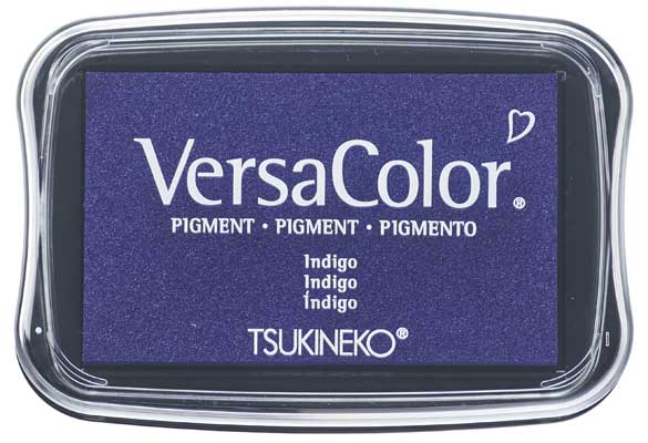 VersaColor groß - Indigo -Pigment St.Kissen - 65x95 mm -