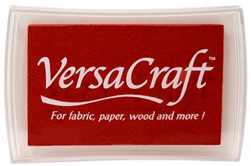 VersaCraft  - Poppy Red -Textil St.Kissen ~ 6,5x10cm