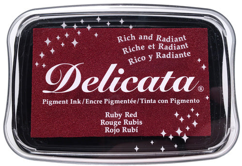 Delicata - Ruby Red - Metallik-Stempelkissen