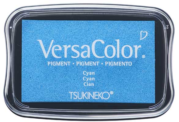 VersaColor groß - Cyan -Pigment St.Kissen - 65x95 mm -