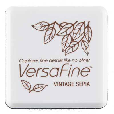 VersaFine klein - Vintage Sepia -Stark pigmentiertes St. Kissen