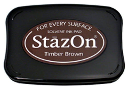 StazOn - Timber Brown - St.Kissen f. Glas, Kunststoff, Metall - 65x95mm