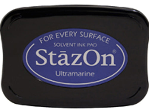 StazOn - Ultramarine - St.Kissen f. Glas, Kunststoff, Metall - 65x95mm