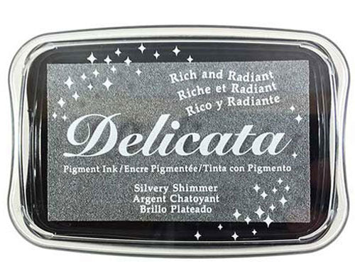 Delicata - Silvery Shimmer - Metallic Ink Pad