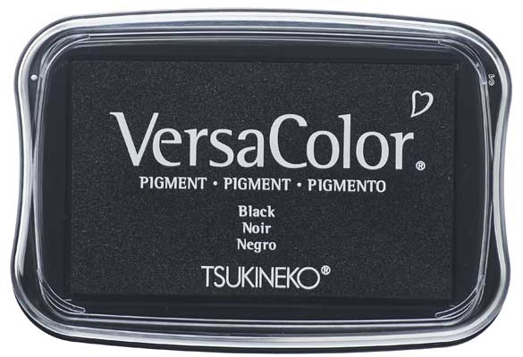 VersaColor groß - Black -Pigment St.Kissen - 65x95 mm -