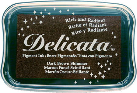 Delicata - Dark Brown Shimmer- Metallik-Stempelkissen