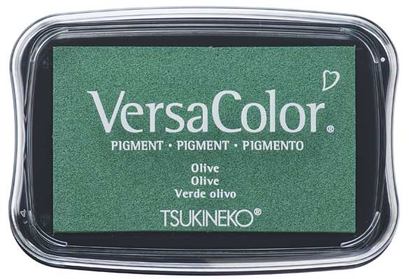 VersaColor groß - Olive -Pigment St.Kissen - 65x95 mm -