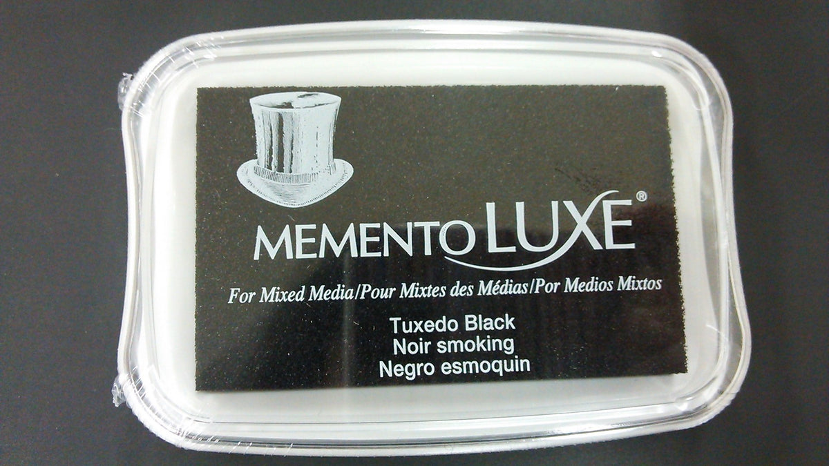 Memento Luxe - Tuxed Black - Für saugende Papiere + Stoffe