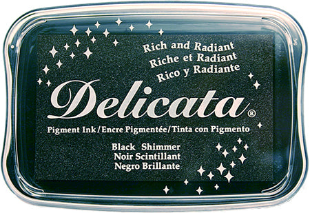 Delicata - Black Shimmer - Metallic Ink Pad