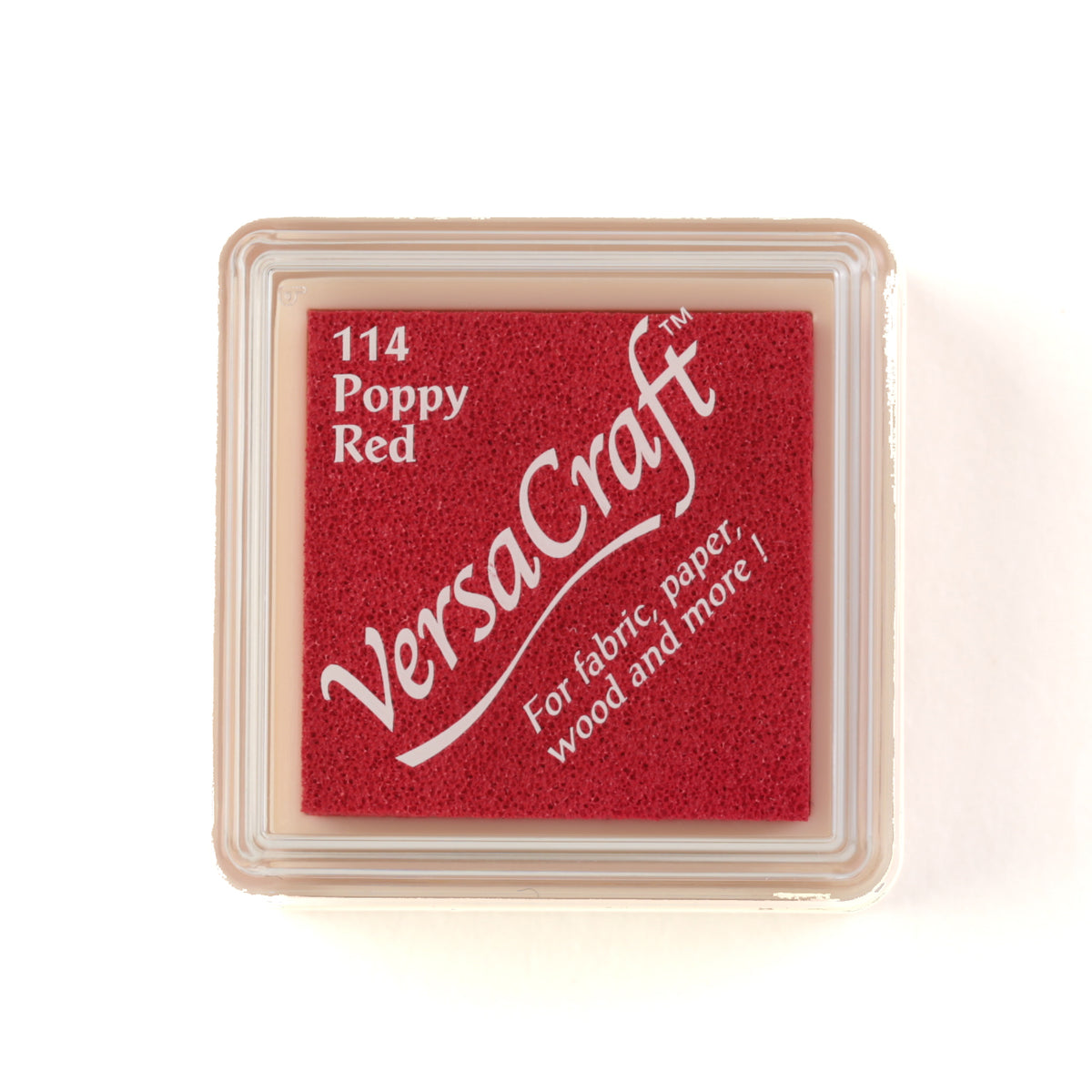 VersaCraft Mini - Poppy Red - Textile Ink Pad 35x35 mm