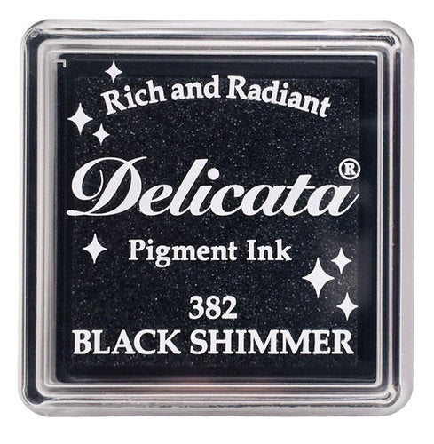Delicata Small - Black Shimmer - Metallik-Stempelkissen