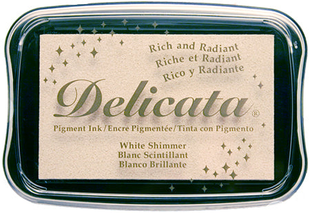 Delicata - White Shimmer - Metallik-Stempelkissen