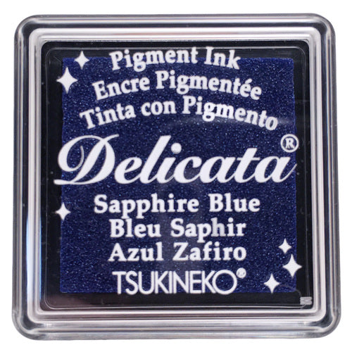 Delicata Small - Sapphire Blue - Metallik-Stempelkissen