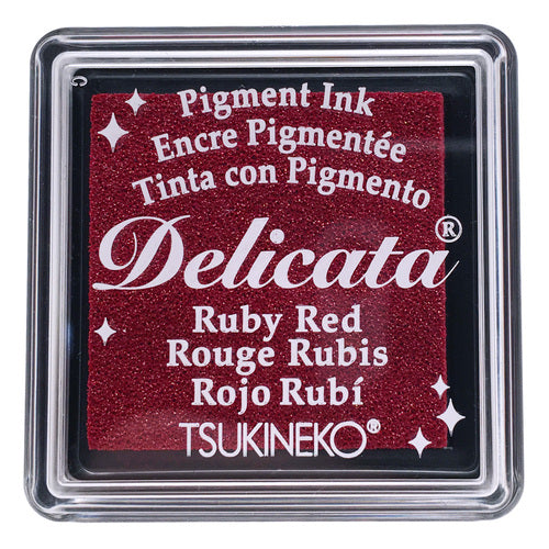 Delicata Small - Ruby Red - Metallik-Stempelkissen