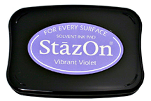 StazOn - Vibrant Violet - St.Kissen f. Glas, Kunststoff, Metall - 65x95mm