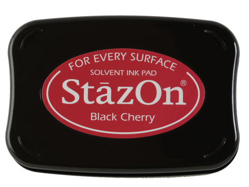 StazOn - Black Cherry - St.Kissen f. Glas, Kunststoff, Metall - 65x95mm