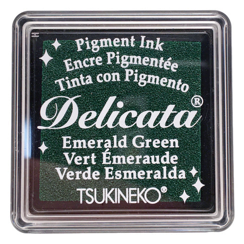 Delicata Small - Emerald Green - Metallik-Stempelkissen