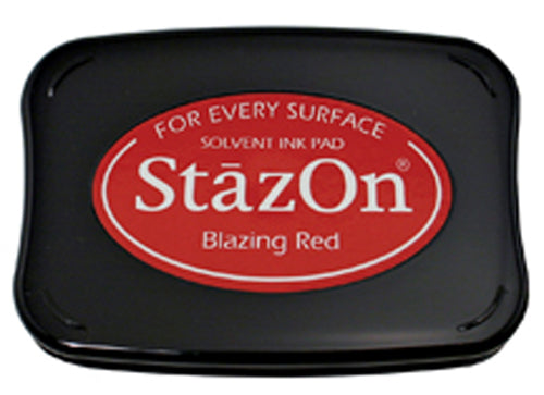 StazOn - Blazing Red - St.Kissen f. Glas, Kunststoff, Metall - 65x95mm